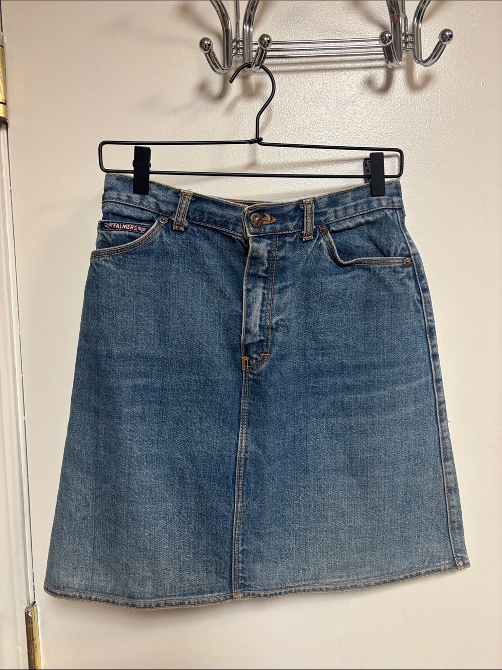 Vintage Falmers Made in Great Britain Denim A-Line Skirt 28.5β Waist